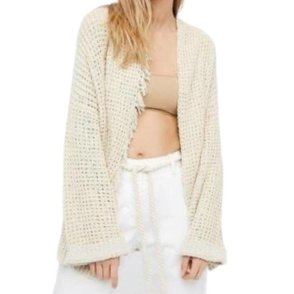NWOT FREE PEOPLE I'LL BE AROUND CARDI CARDIGAN SWEATER - Picture 6 of 10